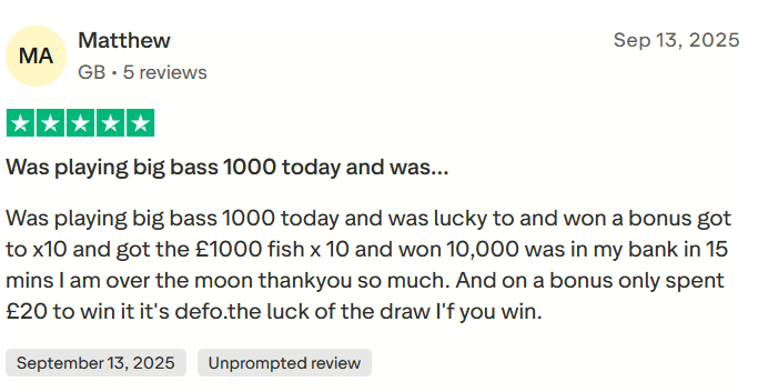 Screenshot of a review of the Cyber Bet casino